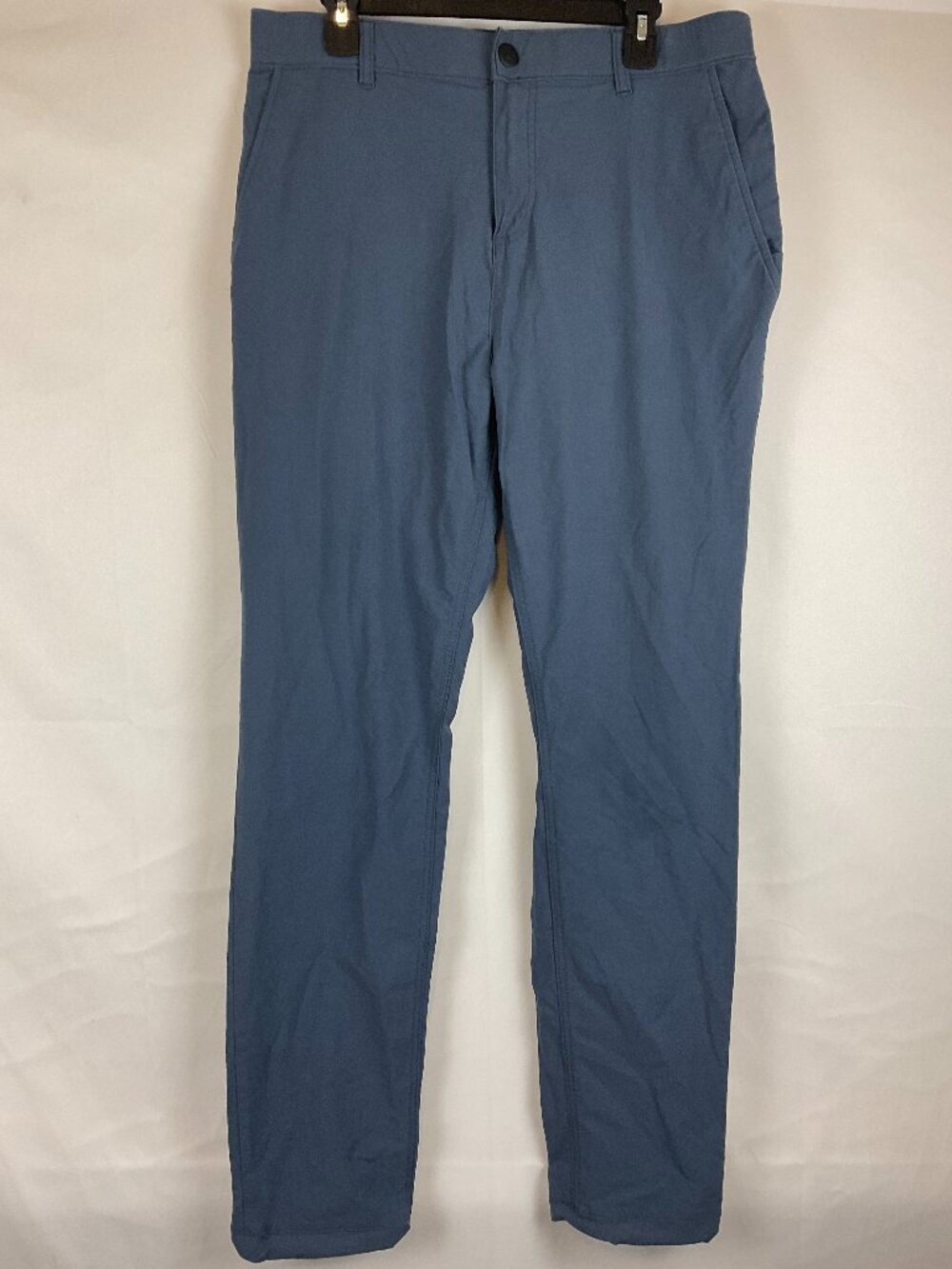 Mugsy Steel Traveler Pants 36x34 Blue Partial Elastic Waist Pockets Cinch Ankle